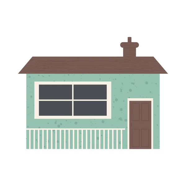 Icono clásico de la casita, diseño colorido — Vector de stock