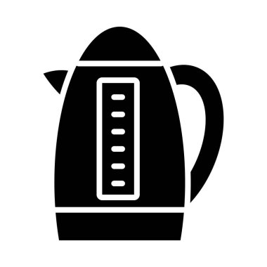 Mutfak elemanları tasarımı, su kazanı simgesi, siluet biçimi