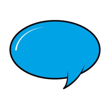 konuşma balonu simgesi, renkli tasarım