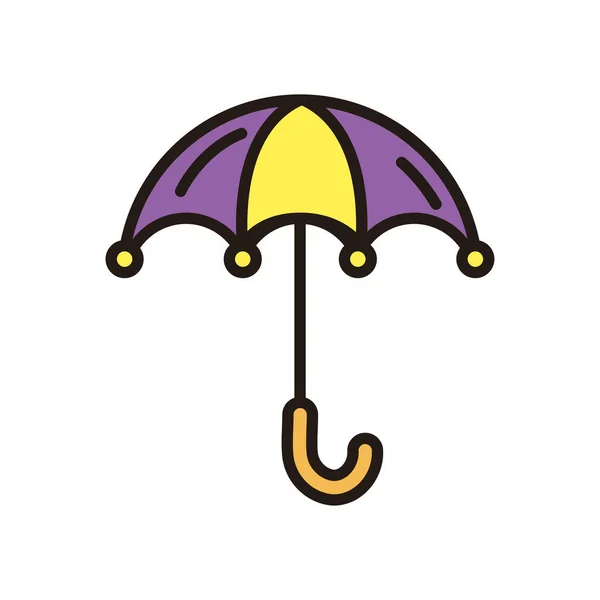 Mardi gras umbrella vector design — Stock Vector