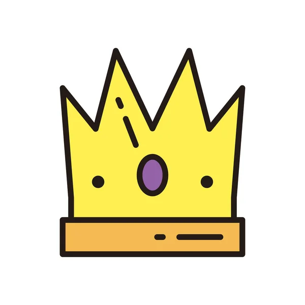Векторный дизайн королевской короны — стоковый вектор
