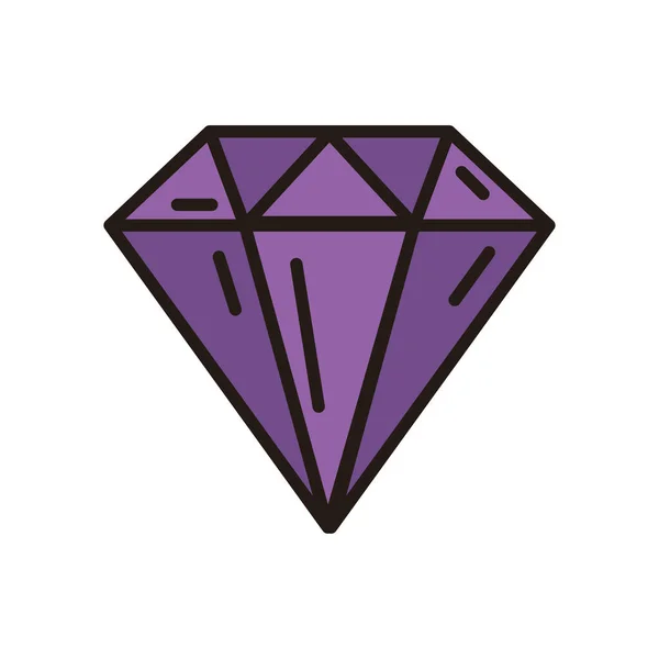 Diamant-Symbol isolierte Vektor-Design — Stockvektor