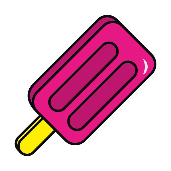 Ikona lizaka lodowa, kolorowy design — Wektor stockowy