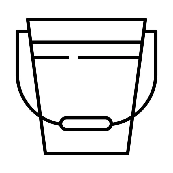 Pail icon, στυλ ημιτελών γραμμών — Διανυσματικό Αρχείο