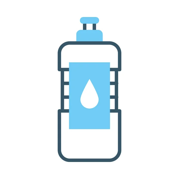 Wasserflaschen-Symbol, Linienstil — Stockvektor