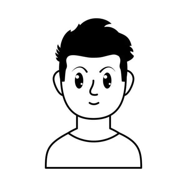 Hombre atractivo icono, ilustración de vectores — Vector de stock