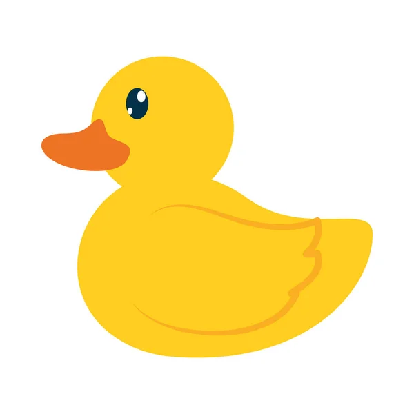 Cartoon duck icon, colorful design — Stock Vector