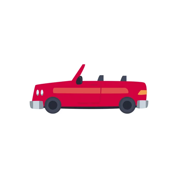 Rotes und Cabrio-Ikone Vektor-Design — Stockvektor