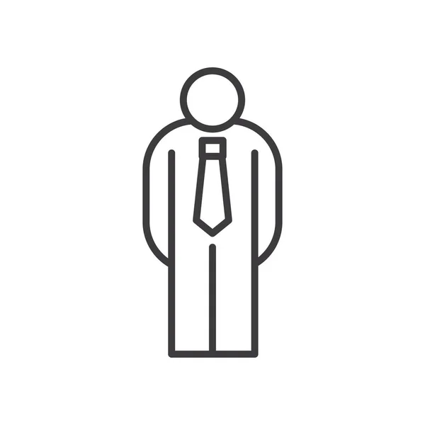 Hombre de negocios avatar con diseño de vector de corbata — Vector de stock