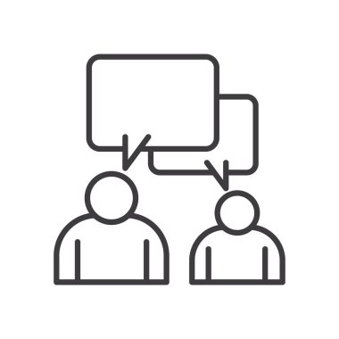 İş adamları iletişim baloncukları vektör tasarımına sahip avatarlar