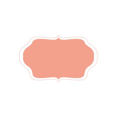 Klasik etiket çerçeve tasarımı