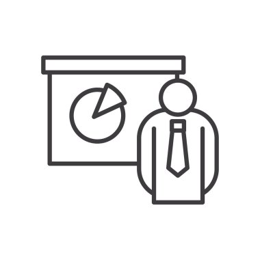 Pasta grafiği vektör tasarımlı iş adamı avatarı