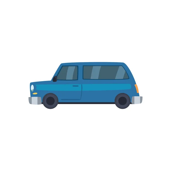 Azul y suv coche icono de diseño de vectores — Vector de stock