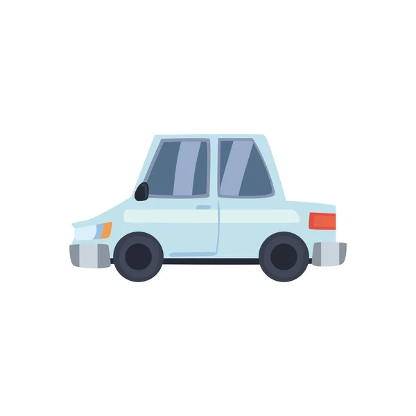 Conception vectorielle d'icône de voiture blanche et micro — Image vectorielle