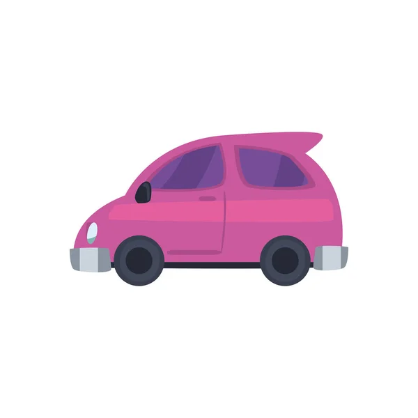 Design de vetor de ícone de micro carro roxo — Vetor de Stock