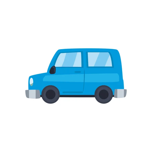 Синій і мікро автомобіль іконка Векторний дизайн — стоковий вектор