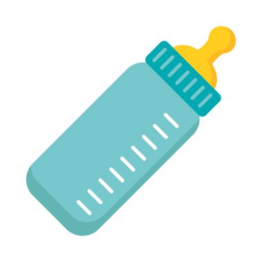 bebek şişe simgesi, renkli tasarım