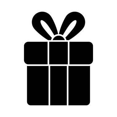 hediye kutusu simgesi, siluet biçimi