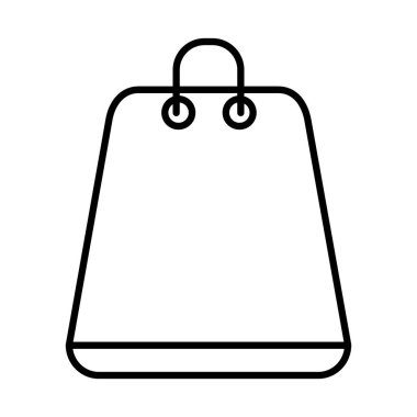 Alışveriş poşeti simgesi, satır biçimi