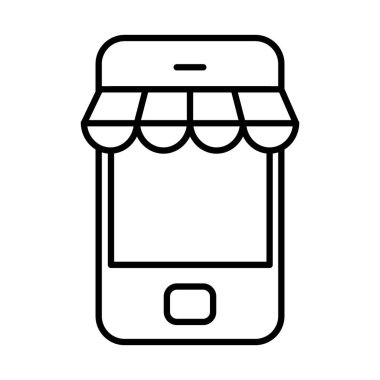 akıllı telefon mağaza çadırı, satır biçimi