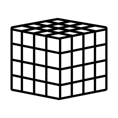 arttırılmış gerçeklik tasarımı, 3d küp simgesi, satır biçimi