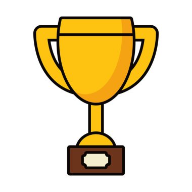 Altın kupa simgesi, satır ve dolgu biçimi