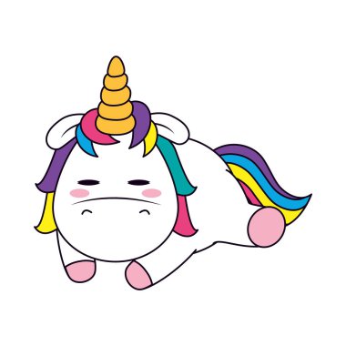 Tatlı tek boynuzlu at uyuyor.