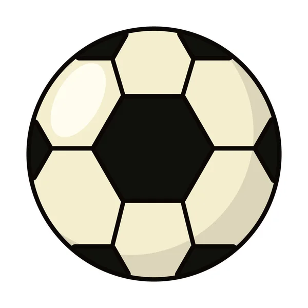 Fotbalový míč ikona, řádek a styl výplně — Stockový vektor