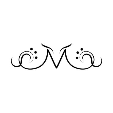 Dekoratif girdap simgesi, satır biçimi