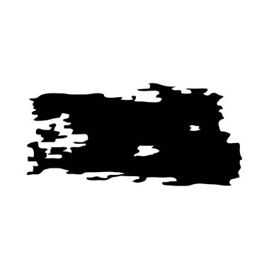 mürekkep siyah fırça vuruş simgesi, vektör illüstrasyonu