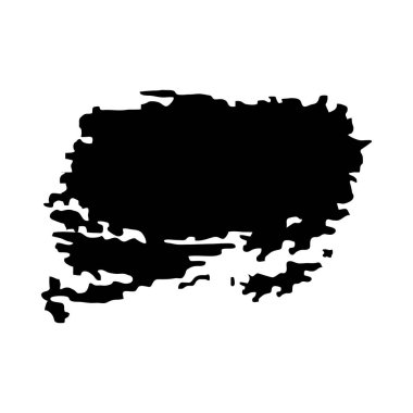 Dekoratif siyah fırça darbesi, vektör illüstrasyonu