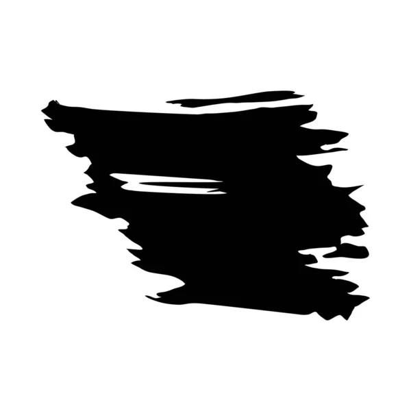 Fekete festék ecset stroke ikon, vektor illusztráció — Stock Vector