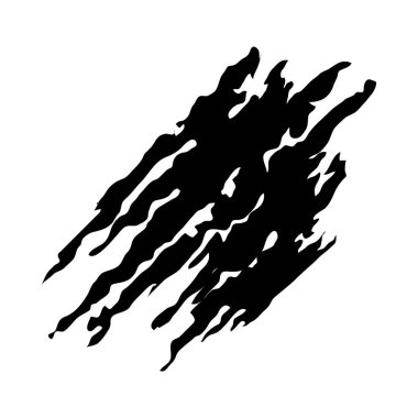 siyah mürekkep vuruşu simgesi, vektör illüstrasyonu