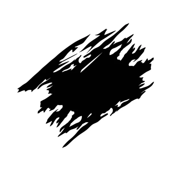 Εικόνα του μαύρου μελάνι εγκεφαλικό επεισόδιο, διανυσματική απεικόνιση — Διανυσματικό Αρχείο
