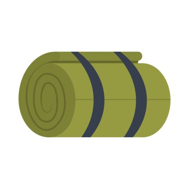 uyku hasırı rulo simgesi, renkli tasarım