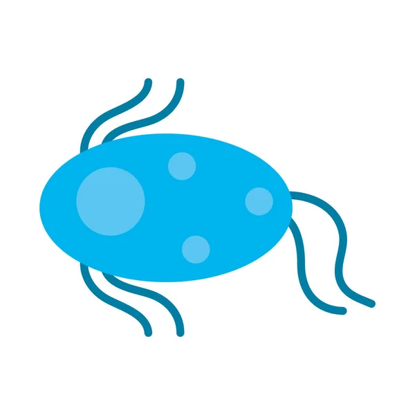 유 에르시니아 주염 박테리아 아이콘, 화려 한 디자인 — 스톡 벡터