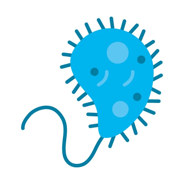 Cholera bacteria icon, colorful design — Stock Vector