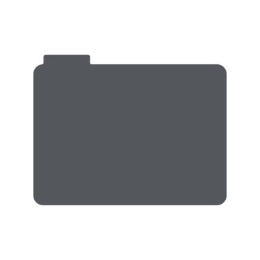 dosya dizini simgesi, siluet biçimi