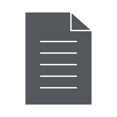 belge dosya simgesi, siluet biçimi