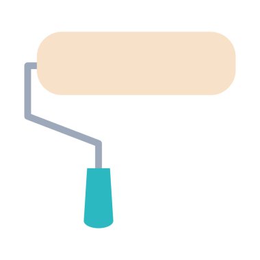 boya silindiri simgesi, düz stil