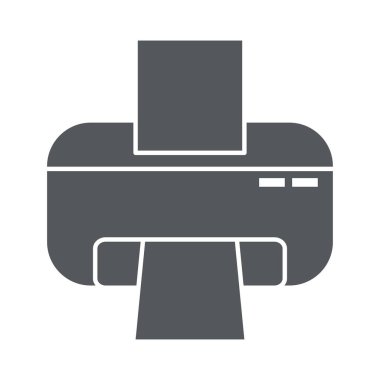 Yazıcı simgesi resmi, siluet biçimi