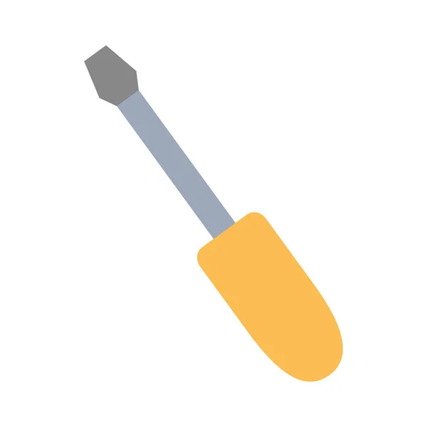 Icono de la herramienta del destornillador, estilo plano — Vector de stock