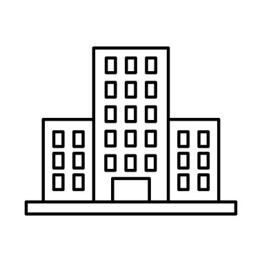 Otel binası simgesi, satır biçimi