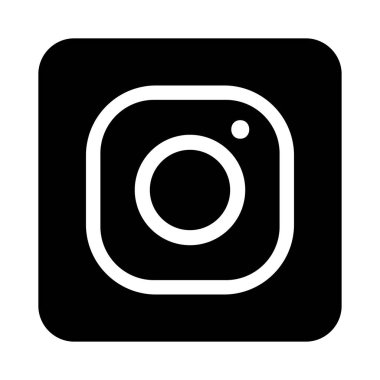 Instagram logo simgesi simgesi, siluet tasarımı