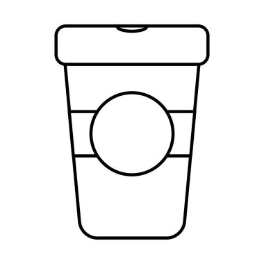 Kahve fincanı simgesi, satır biçimi
