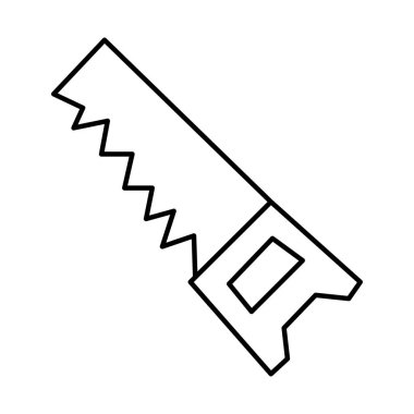 El testeresi araç simgesi, satır biçimi