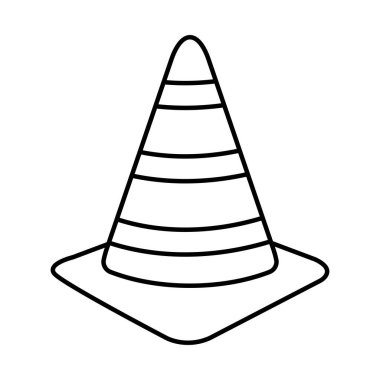 Trafik konisi simgesi, satır biçimi