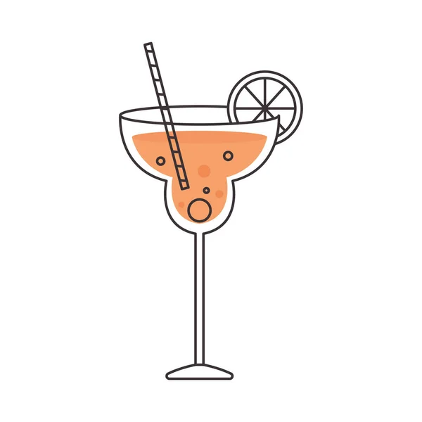 Icône de cocktail margarita, design coloré — Image vectorielle
