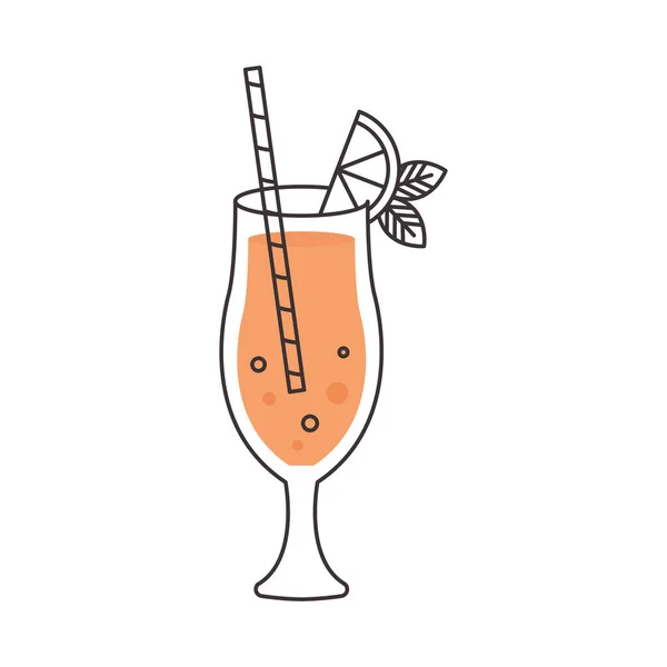Pina colada cocktail ícone, design colorido — Vetor de Stock