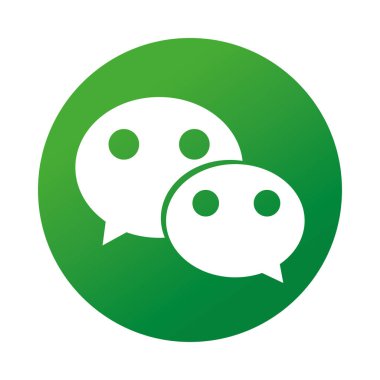 WeChat logo simgesi simgesi, renkli tasarım